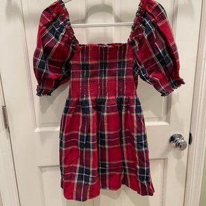 Red Tartan Athena Nap Dress